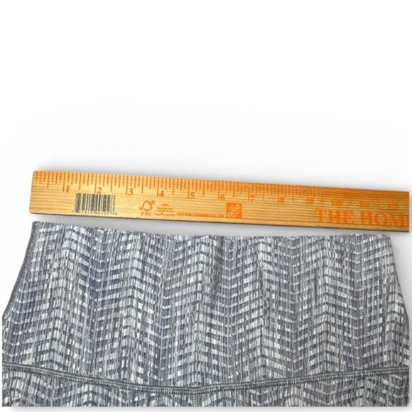 Lululemon Wunder Under Crop Luon Jacquard Battleship Silver Spoon Tag Missing - Picture 6 of 8